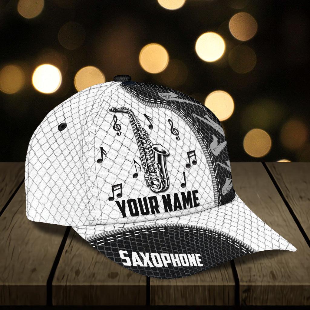 Personalized Saxophone Classic Cap, Personalized Gift for Music Lovers, Saxophone Lovers Trucker Hats Custom Hats Gifts For Men & Women