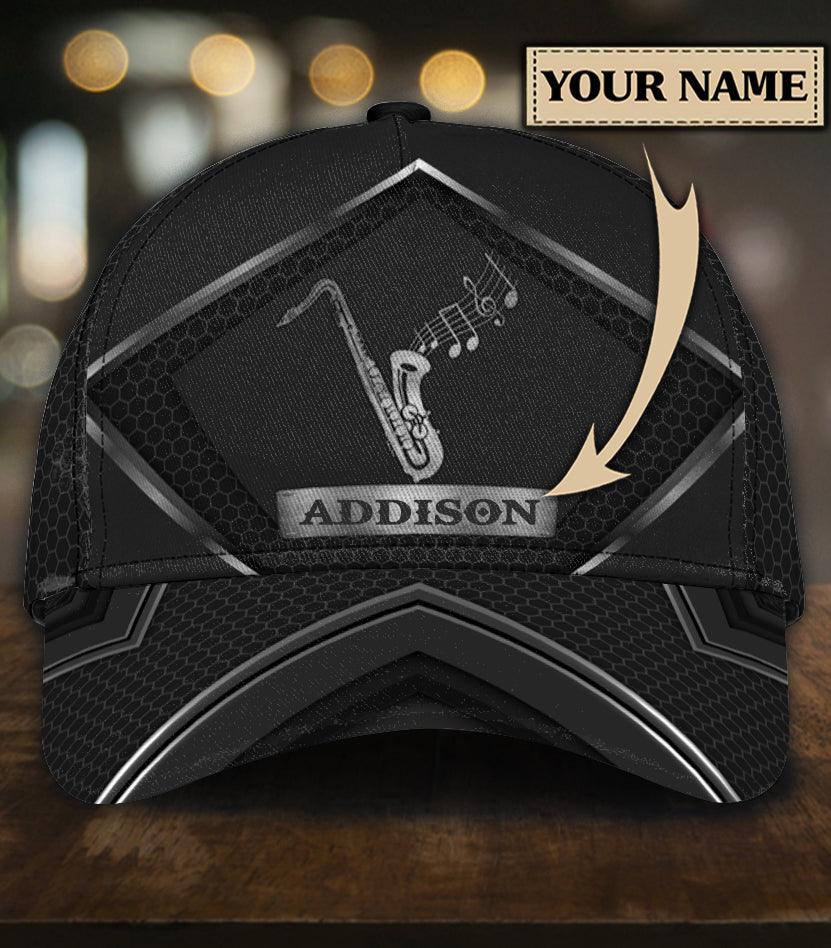 Personalized Saxophone Classic Cap, Personalized Gift for Music Lovers, Saxophone Lovers Trucker Hats Custom Hats Gifts For Men & Women