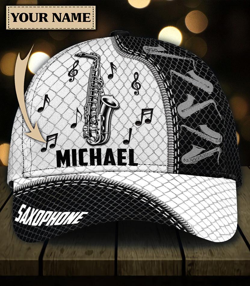 Personalized Saxophone Classic Cap, Personalized Gift for Music Lovers, Saxophone Lovers Trucker Hats Custom Hats Gifts For Men & Women