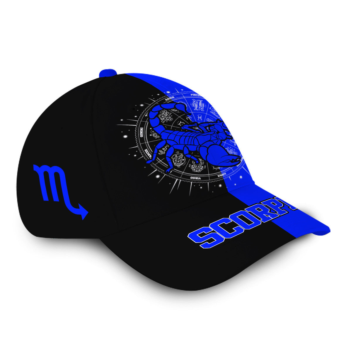 Personalized Scorpio Blue Zodiac Hat Classic Cap Trucker Hats Custom Hats Gifts For Men & Women