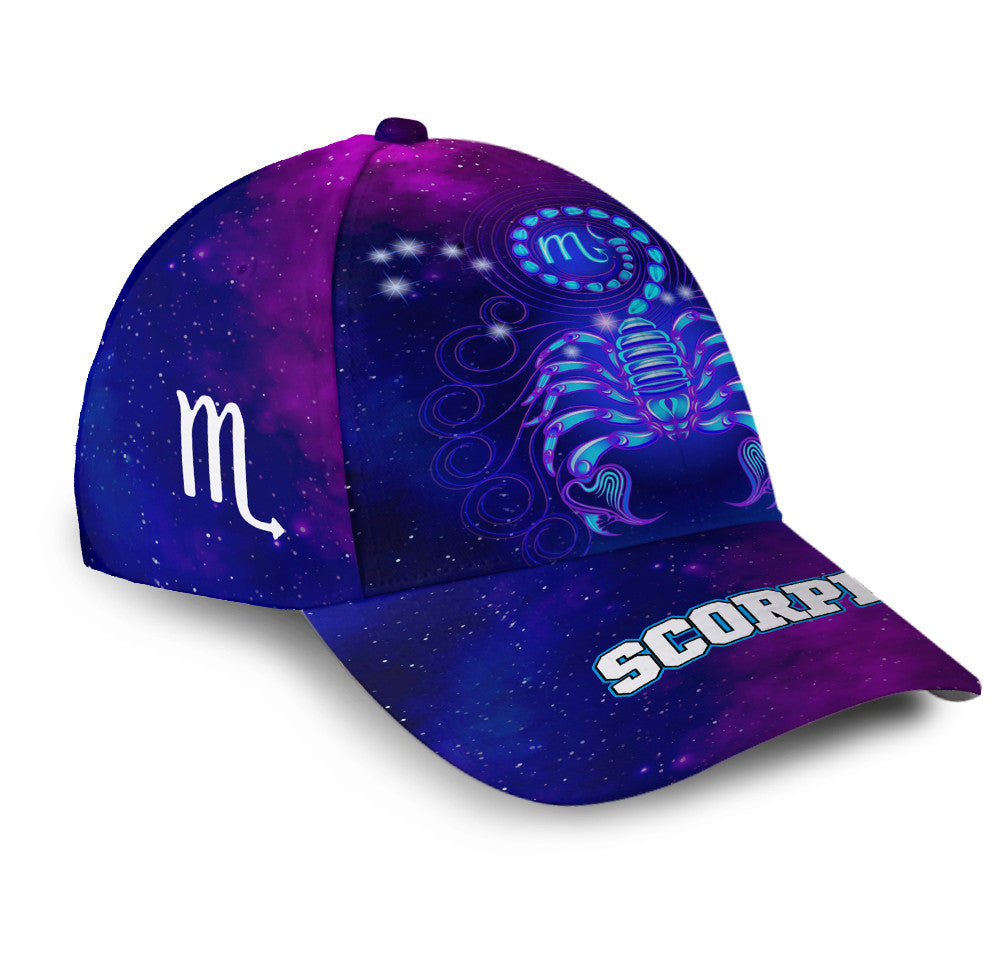 Personalized Scorpio Miraculous Galaxy Hat Classic Cap Trucker Hats Custom Hats Gifts For Men & Women