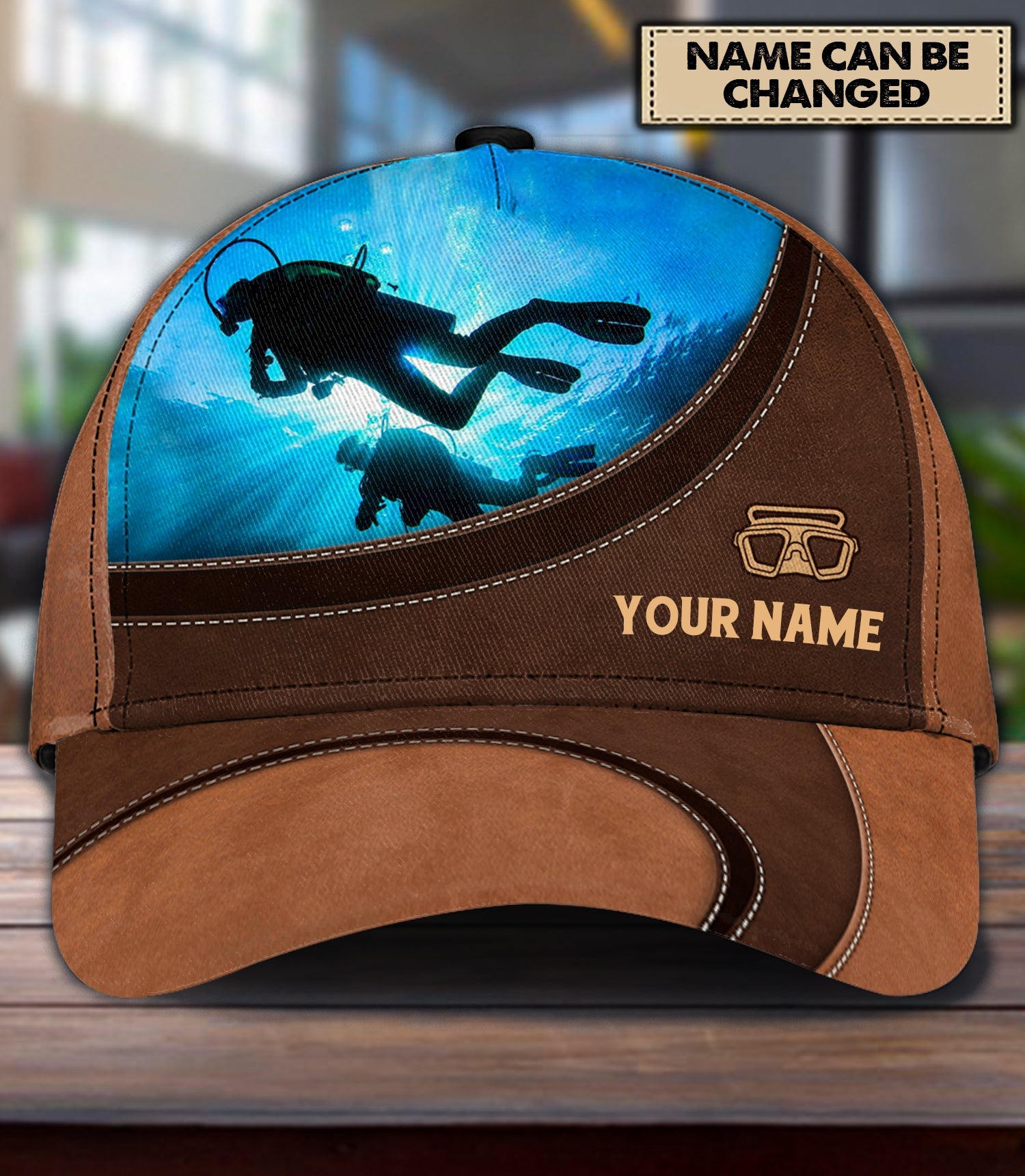 Personalized Scuba Diving Classic Cap, Gift for Scuba Diving Lovers, Scuba Live Trucker Hats Custom Hats Gifts For Men & Women