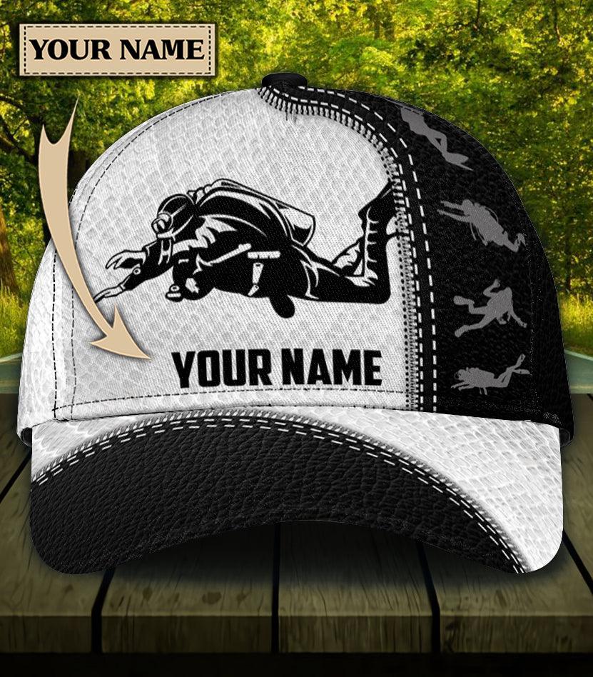 Personalized Scuba Diving Classic Cap, Personalized Gift for Scuba Diving Lovers, Scuba Live Trucker Hats Custom Hats Gifts For Men & Women