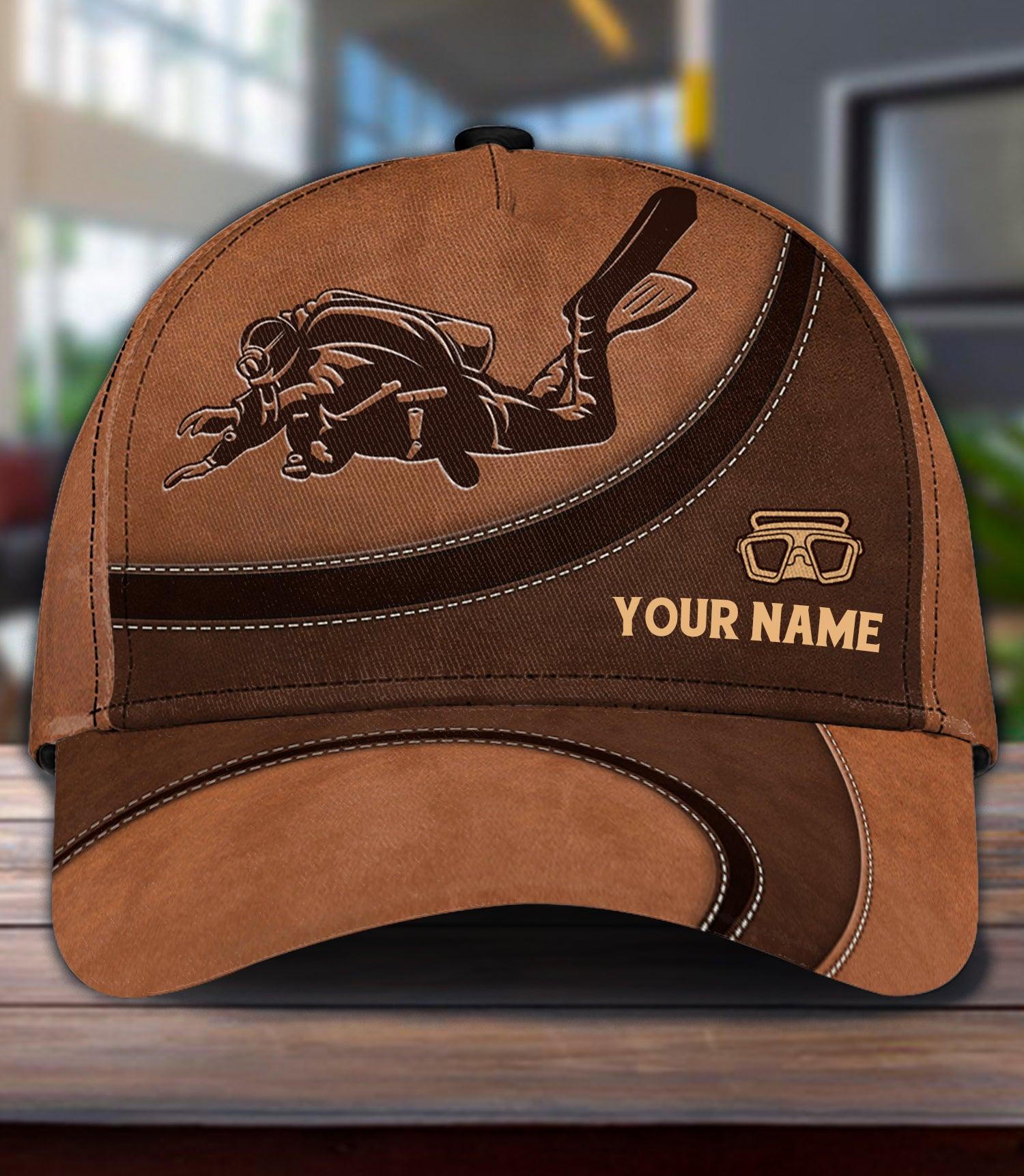 Personalized Scuba Diving Classic Cap, Personalized Gift for Scuba Diving Lovers, Scuba Live Trucker Hats Custom Hats Gifts For Men & Women