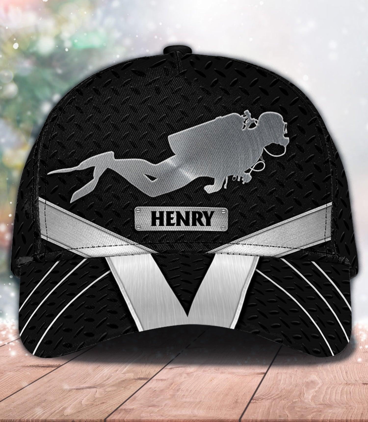 Personalized Scuba Diving Classic Cap, Personalized Gift for Scuba Diving Lovers, Scuba Live Trucker Hats Custom Hats Gifts For Men & Women