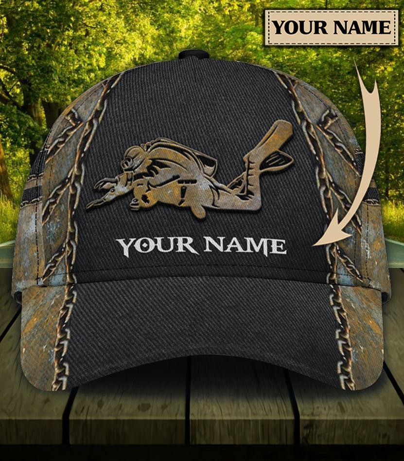 Personalized Scuba Diving Classic Cap, Personalized Gift for Scuba Diving Lovers, Scuba Live Trucker Hats Custom Hats Gifts For Men & Women
