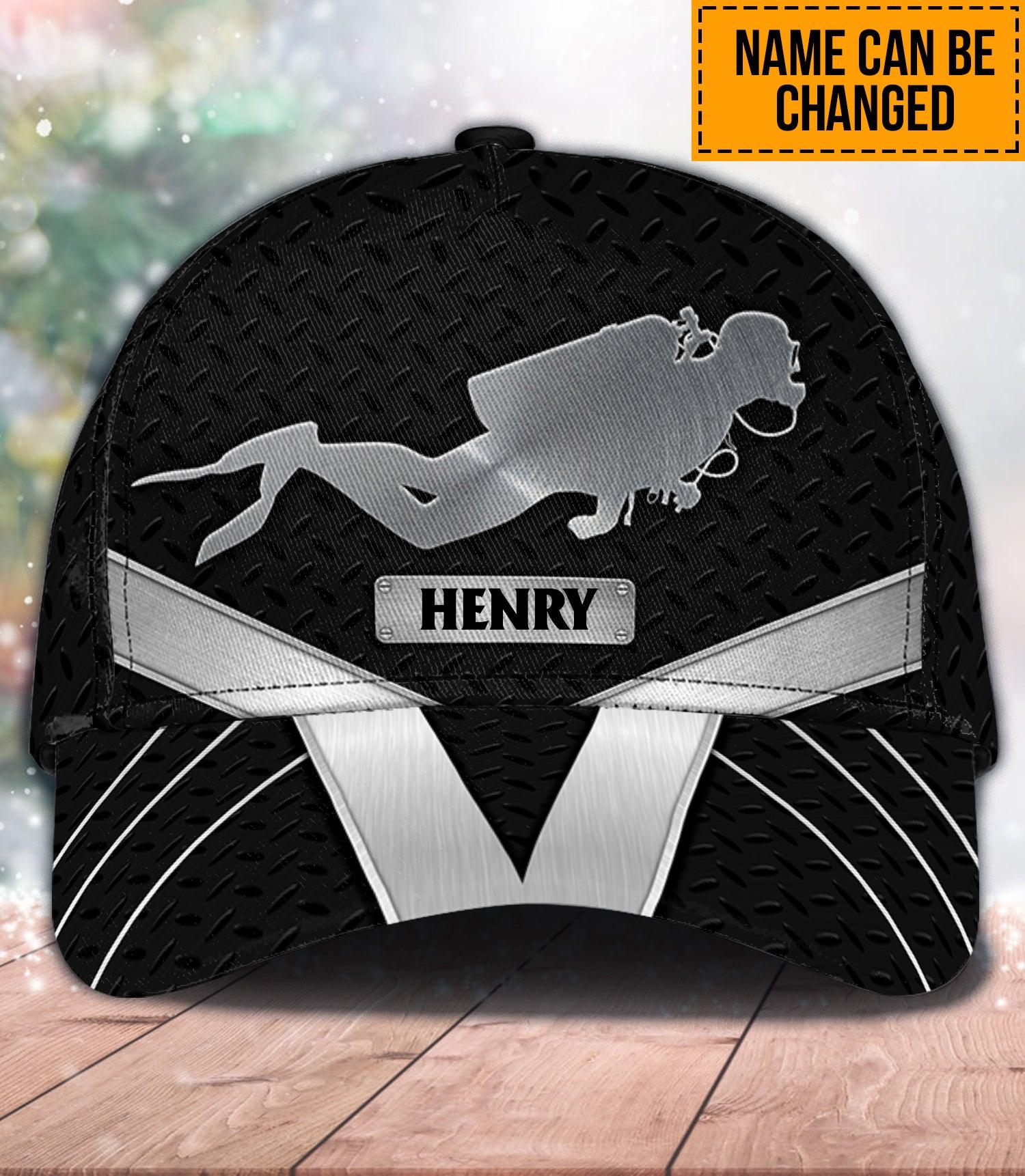 Personalized Scuba Diving Classic Cap, Personalized Gift for Scuba Diving Lovers, Scuba Live Trucker Hats Custom Hats Gifts For Men & Women