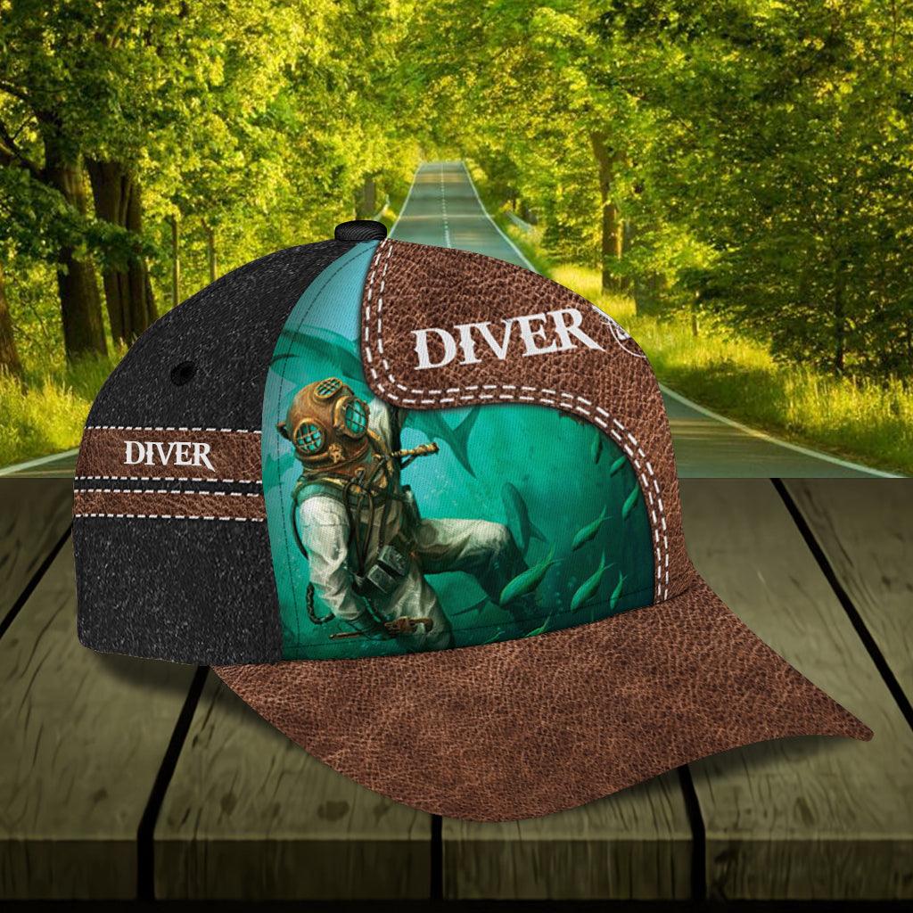 Personalized Scuba Diving Classic Cap, Personalized Gift for Scuba Diving Lovers, Scuba Live Trucker Hats Custom Hats Gifts For Men & Women