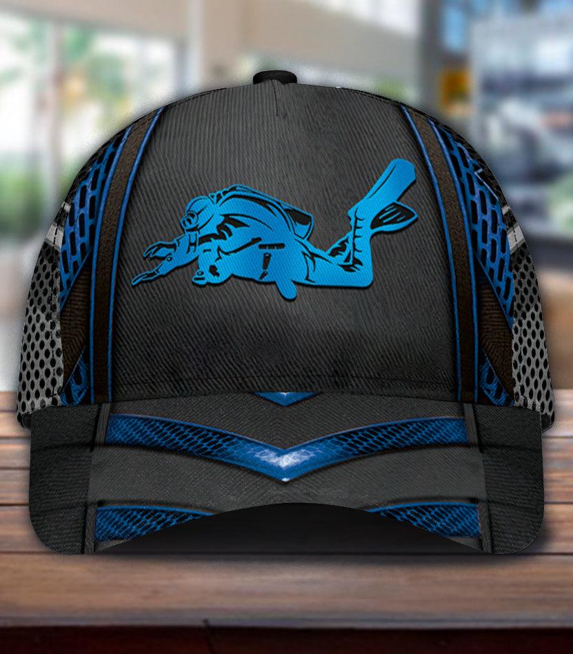 Personalized Scuba Diving Classic Cap, Personalized Gift for Scuba Diving Lovers, Scuba Live Trucker Hats Custom Hats Gifts For Men & Women