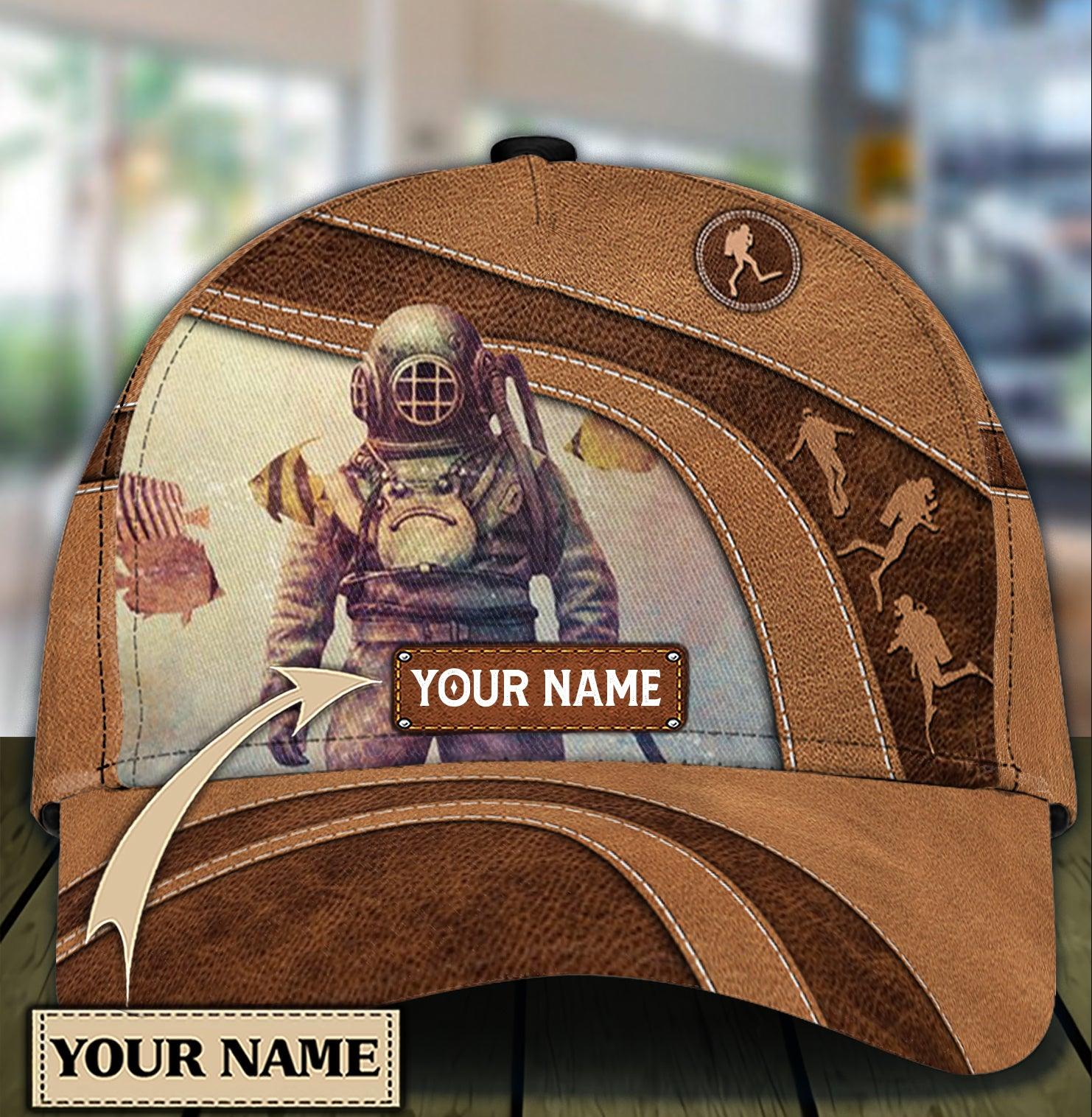 Personalized Scuba Diving Classic Cap, Personalized Gift for Scuba Diving Lovers, Scuba Live Trucker Hats Custom Hats Gifts For Men & Women