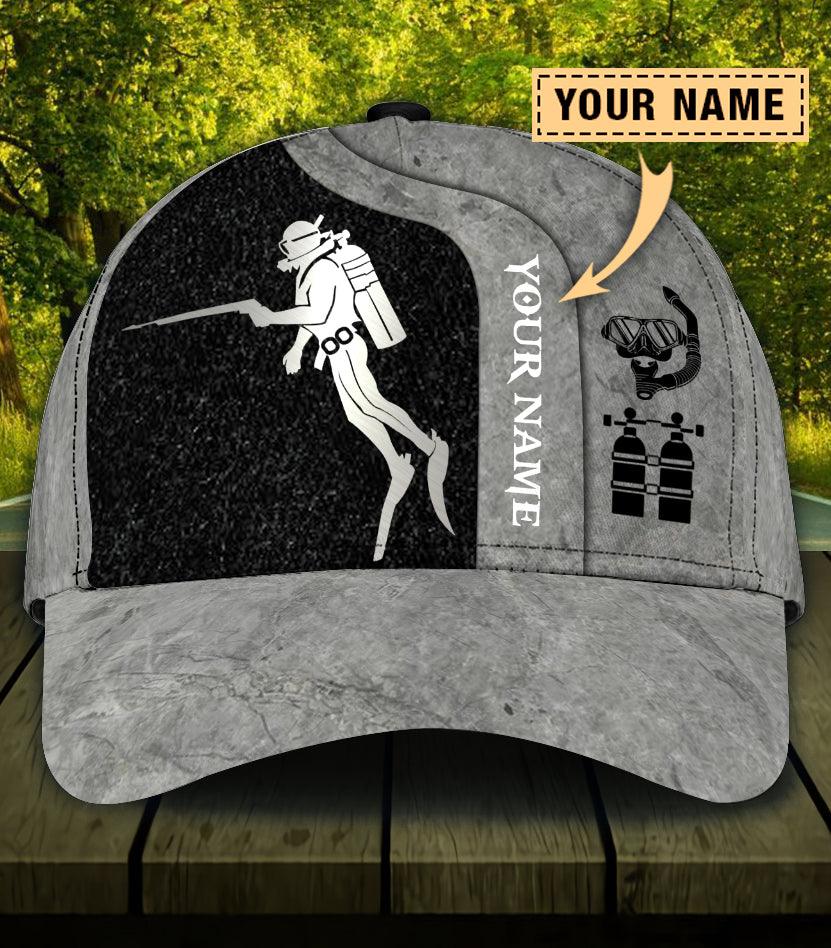 Personalized Scuba Diving Classic Cap, Personalized Gift for Scuba Diving Lovers, Scuba Live Trucker Hats Custom Hats Gifts For Men & Women
