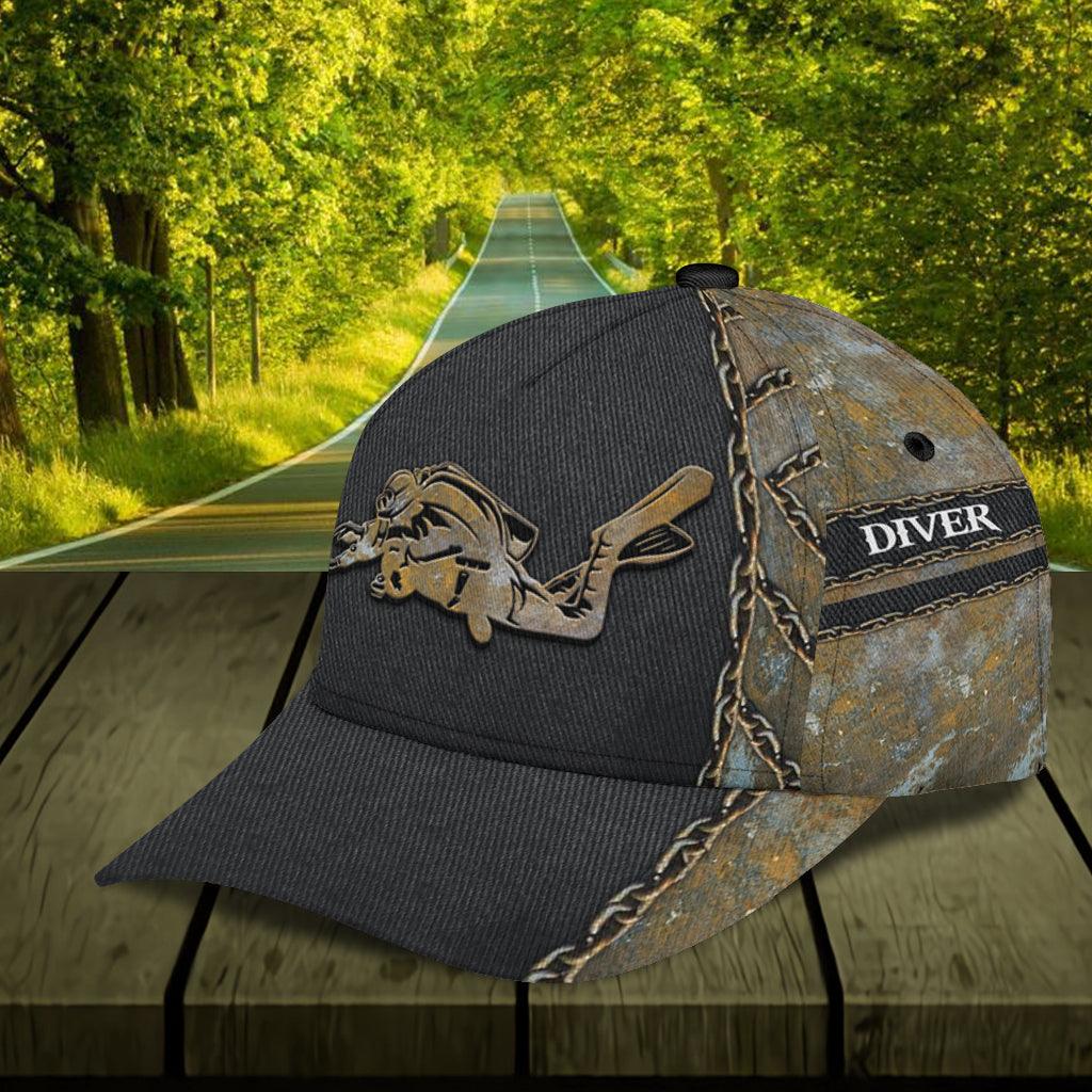 Personalized Scuba Diving Classic Cap, Personalized Gift for Scuba Diving Lovers, Scuba Live Trucker Hats Custom Hats Gifts For Men & Women