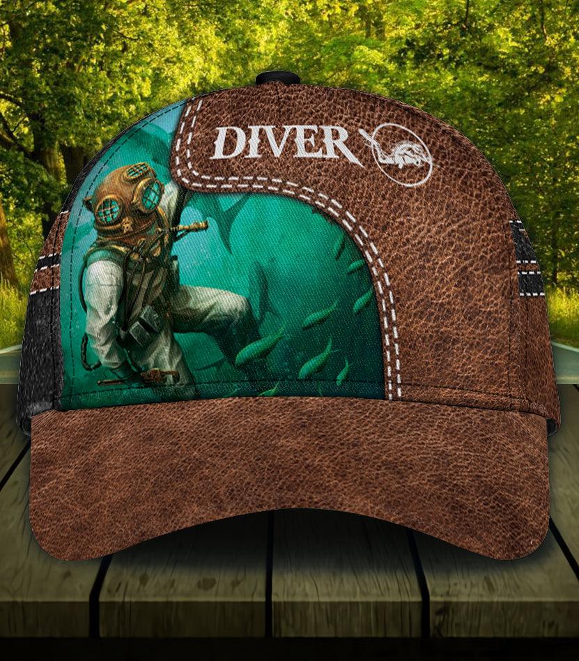 Personalized Scuba Diving Classic Cap, Personalized Gift for Scuba Diving Lovers, Scuba Live Trucker Hats Custom Hats Gifts For Men & Women