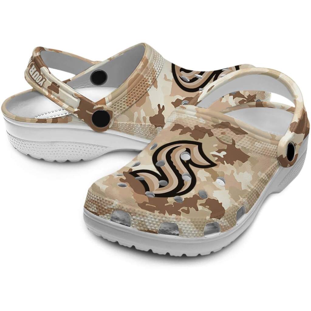 Personalized Seattle Kraken Desert Camo ClogTVC1801904 - Image 3