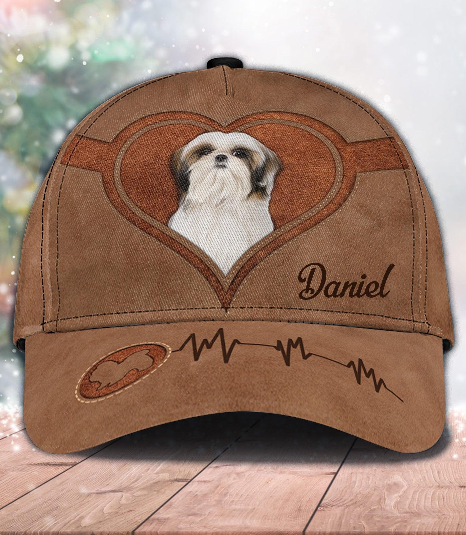 Personalized Shihtzu Classic Cap, Personalized Gift for Shihtzu Lovers Trucker Hats Custom Hats Gifts For Men & Women