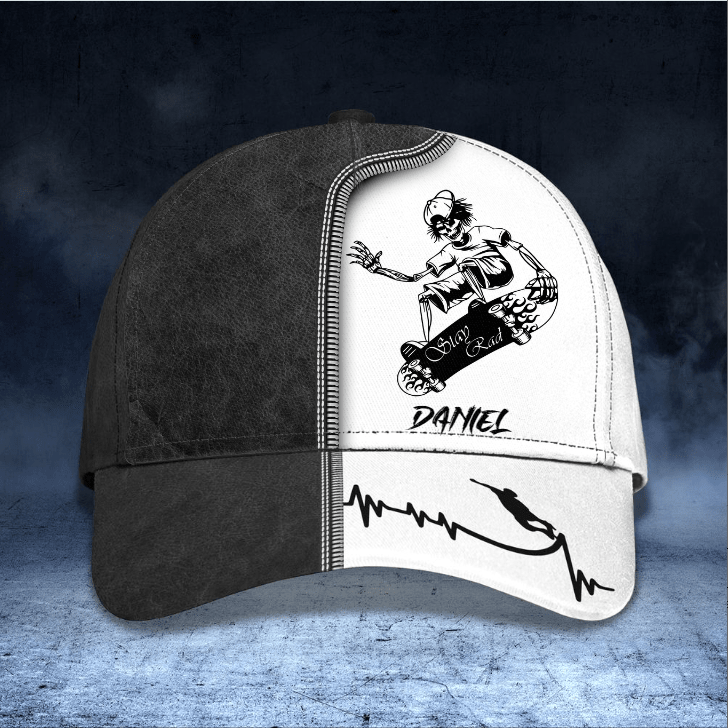 Personalized Skateboard Classic Cap for Men, Women, Friends, Custom Name Hat for Skateboarder, Lovers Trucker Hats Custom Hats Gifts For Men & Women