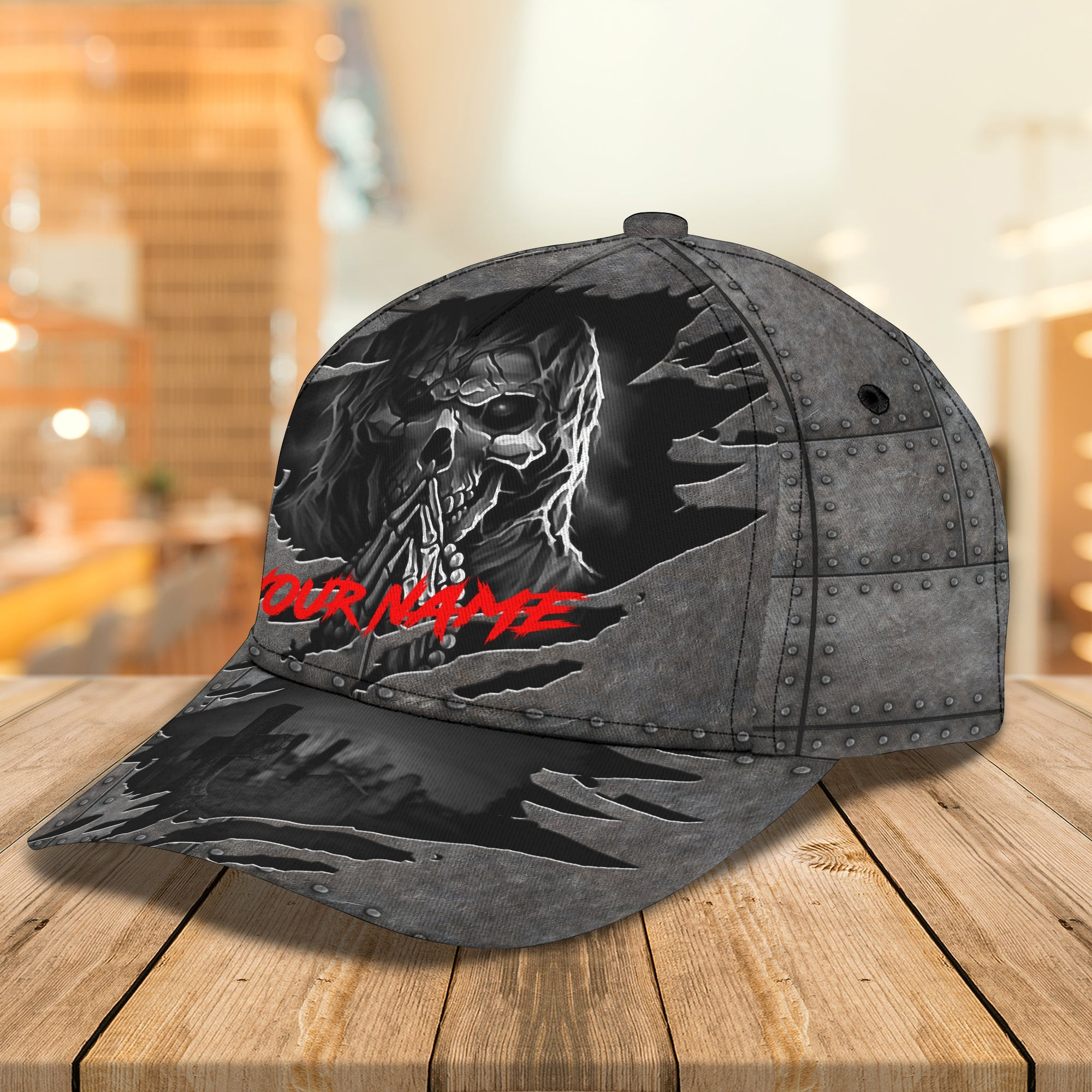 Personalized Skull Cap - Custom Classic Name  Hat - Hsk Trucker Hats Custom Hats Gifts For Men & Women