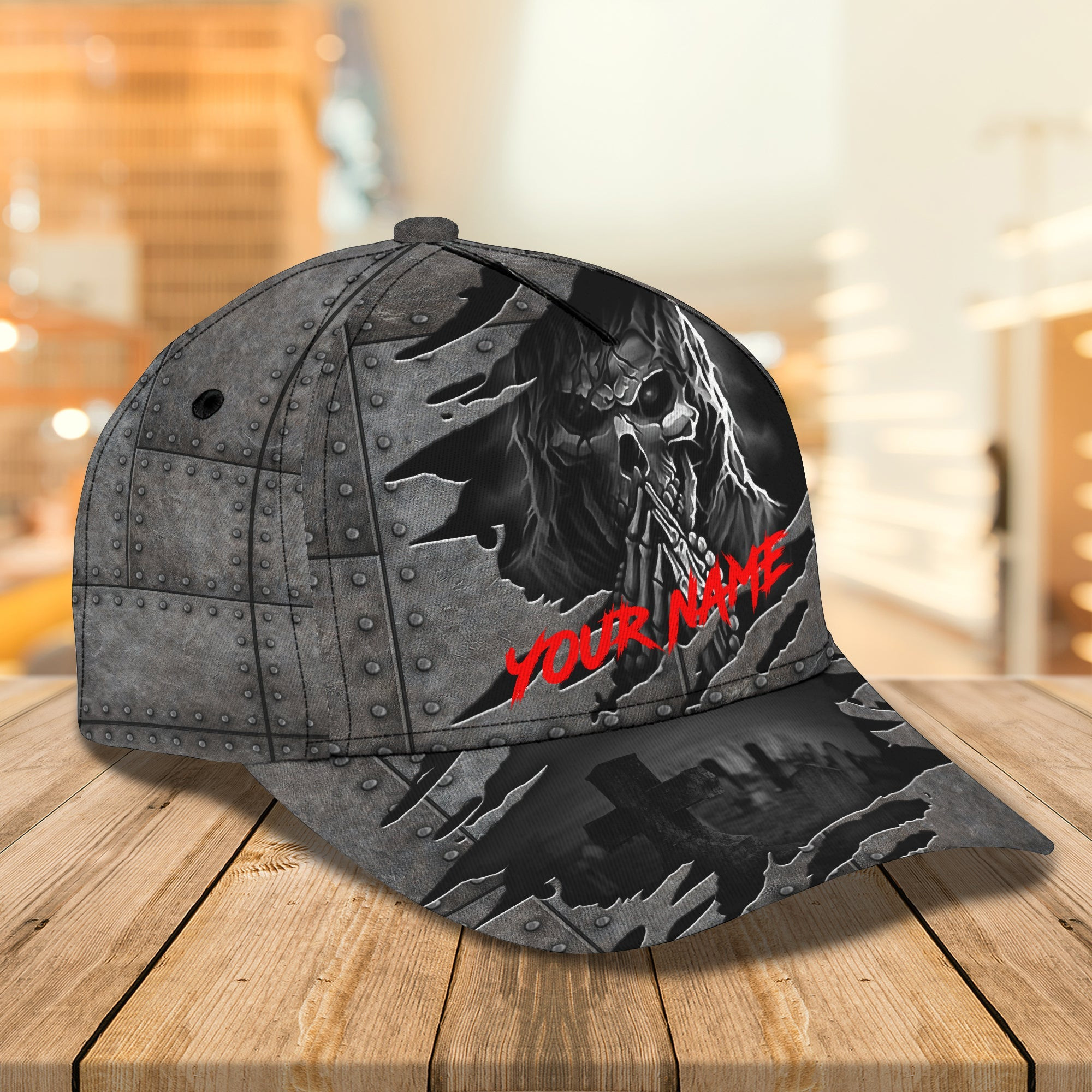 Personalized Skull Cap - Custom Classic Name  Hat - Hsk Trucker Hats Custom Hats Gifts For Men & Women