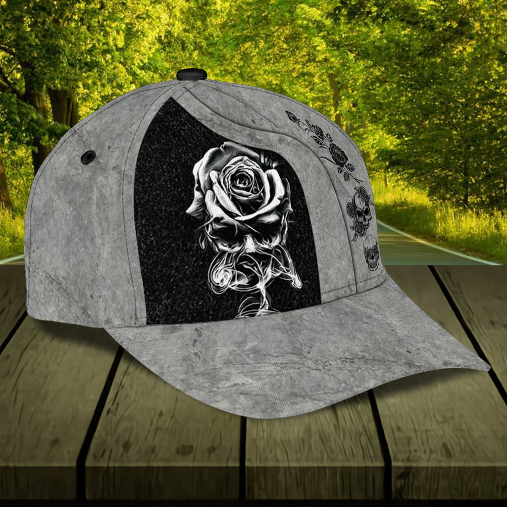 Personalized Skull Classic Cap, Gift for Skull Lovers Trucker Hats Custom Hats Gifts For Men & Women
