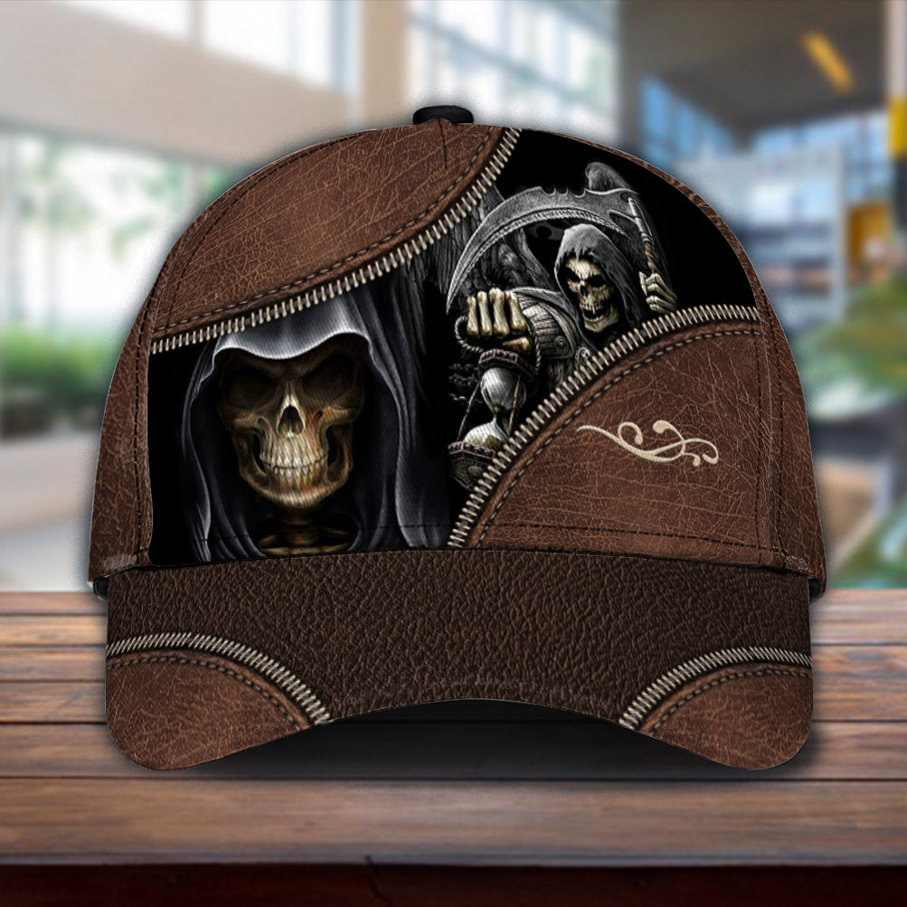 Personalized Skull Classic Cap, Gift for Skull Lovers Trucker Hats Custom Hats Gifts For Men & Women