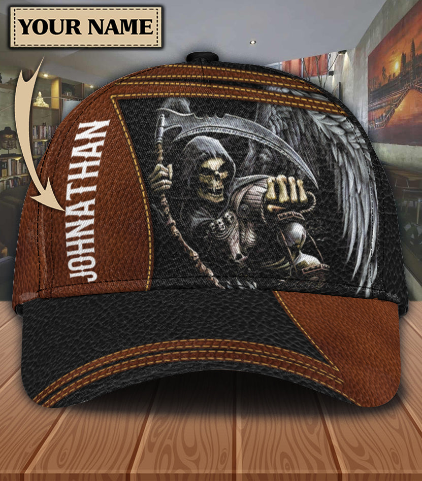 Personalized Skull Classic Cap, Gift for Skull Lovers Trucker Hats Custom Hats Gifts For Men & Women