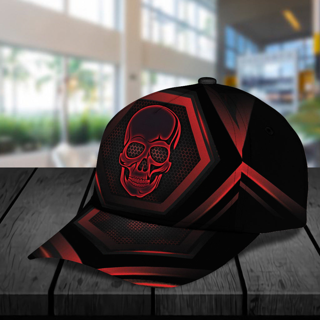 Personalized Skull Classic Cap, Gift for Skull Lovers Trucker Hats Custom Hats Gifts For Men & Women