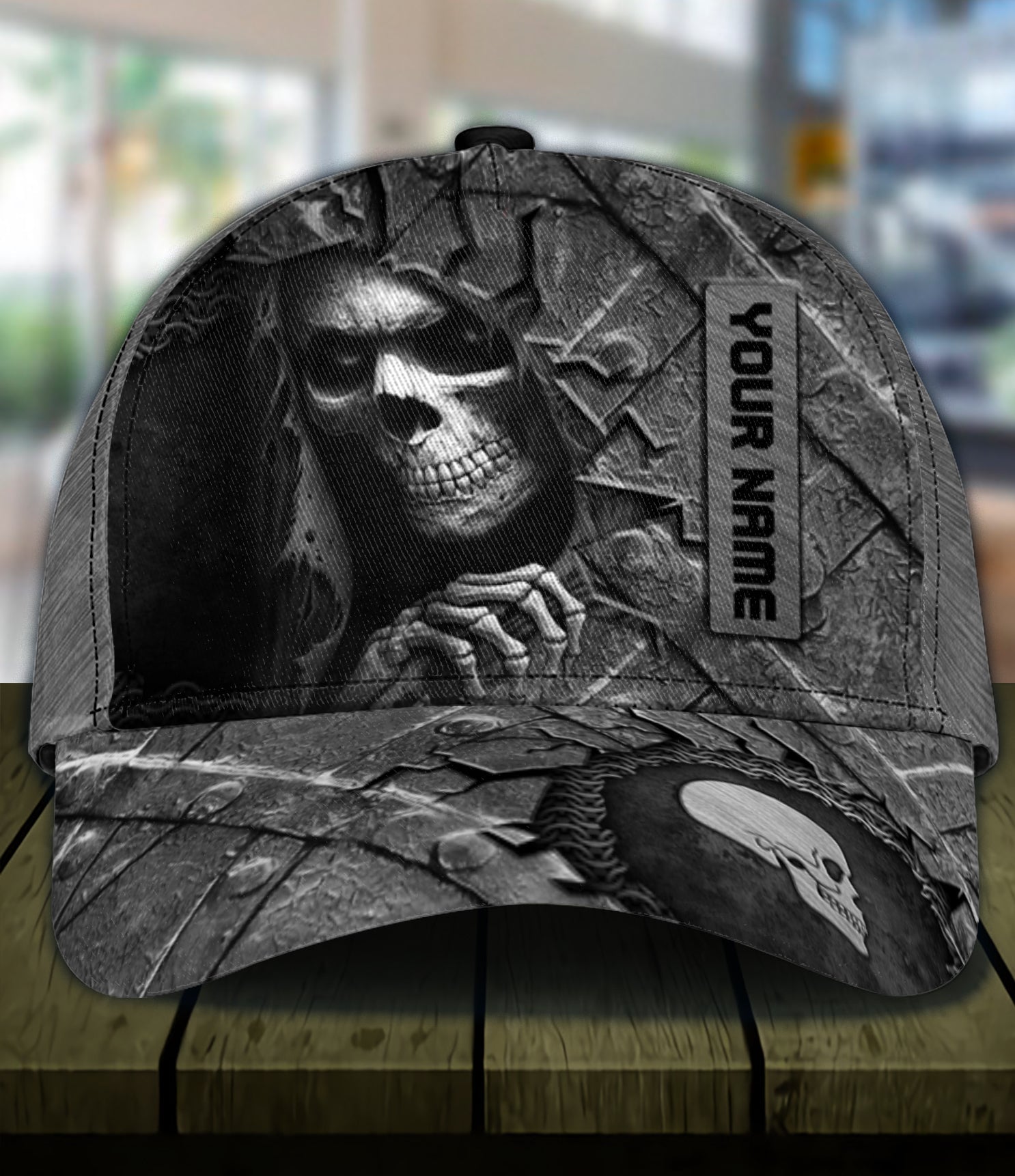 Personalized Skull Classic Cap, Gift for Skull Lovers Trucker Hats Custom Hats Gifts For Men & Women