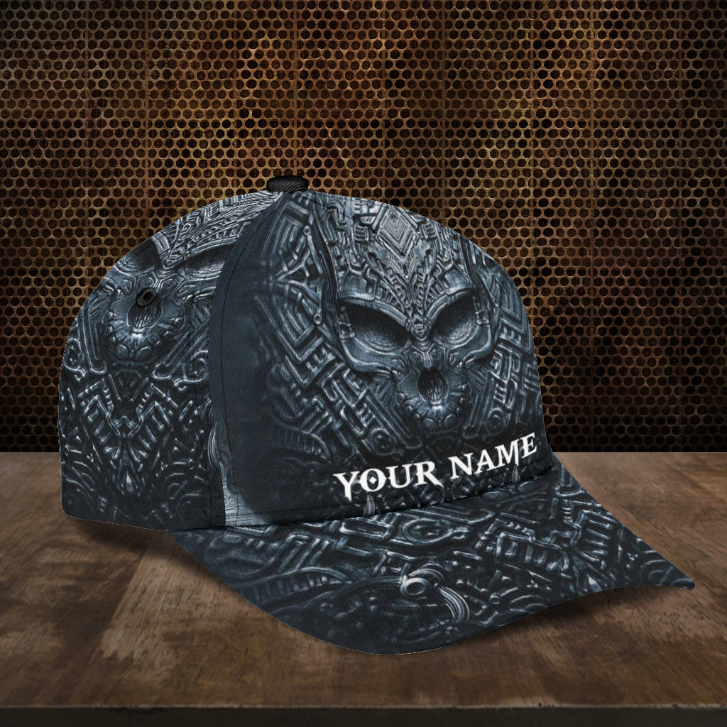 Personalized Skull Classic Cap, Gift for Skull Lovers Trucker Hats Custom Hats Gifts For Men & Women