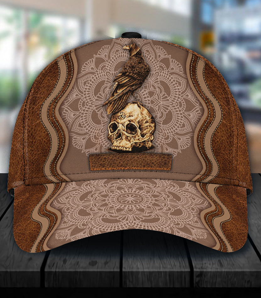 Personalized Skull Classic Cap, Gift for Skull Lovers Trucker Hats Custom Hats Gifts For Men & Women