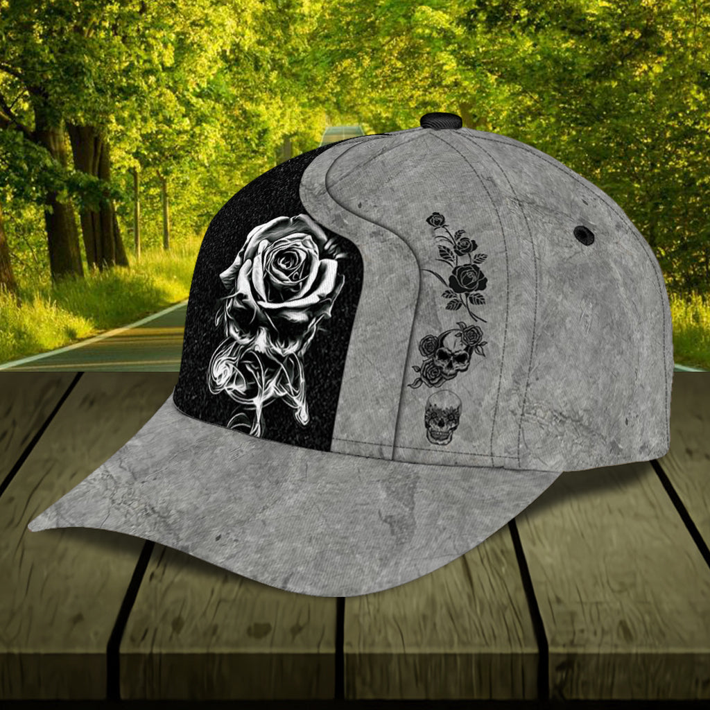 Personalized Skull Classic Cap, Gift for Skull Lovers Trucker Hats Custom Hats Gifts For Men & Women