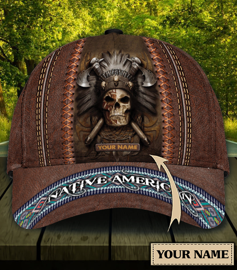 Personalized Skull Classic Cap, Gift for Skull Lovers Trucker Hats Custom Hats Gifts For Men & Women