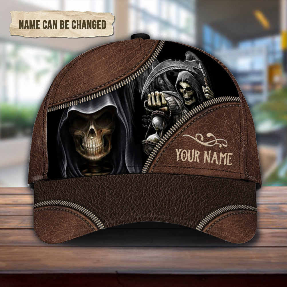 Personalized Skull Classic Cap, Gift for Skull Lovers Trucker Hats Custom Hats Gifts For Men & Women