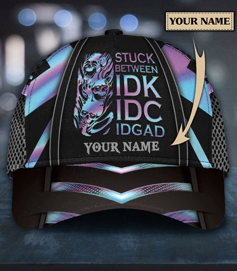 Personalized Skull Classic Cap, Gift for Skull Lovers Trucker Hats Custom Hats Gifts For Men & Women