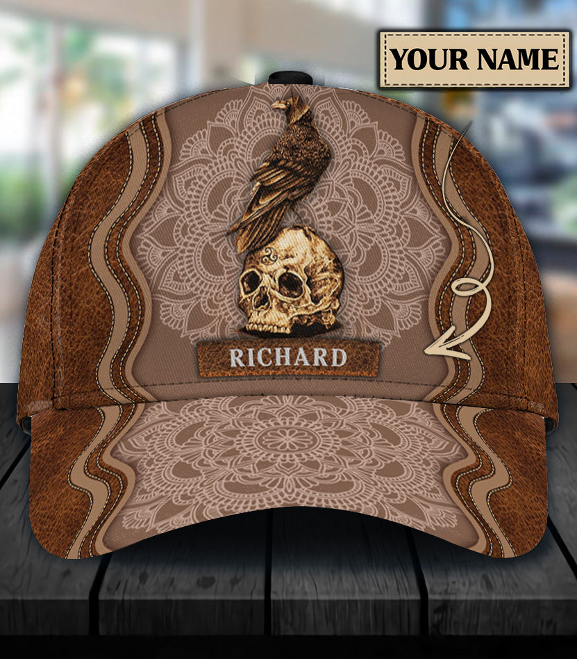 Personalized Skull Classic Cap, Gift for Skull Lovers Trucker Hats Custom Hats Gifts For Men & Women