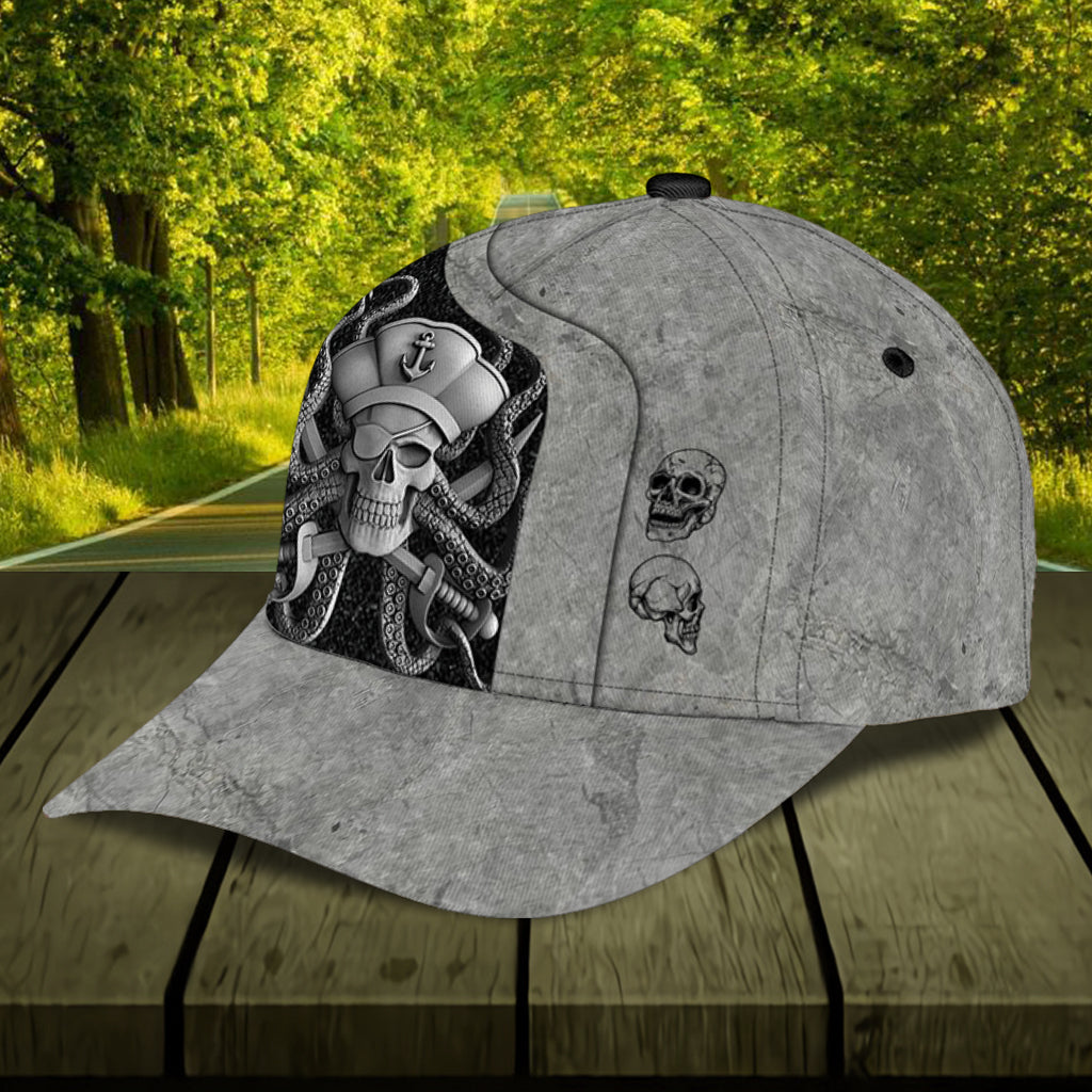 Personalized Skull Classic Cap, Gift for Skull Lovers Trucker Hats Custom Hats Gifts For Men & Women