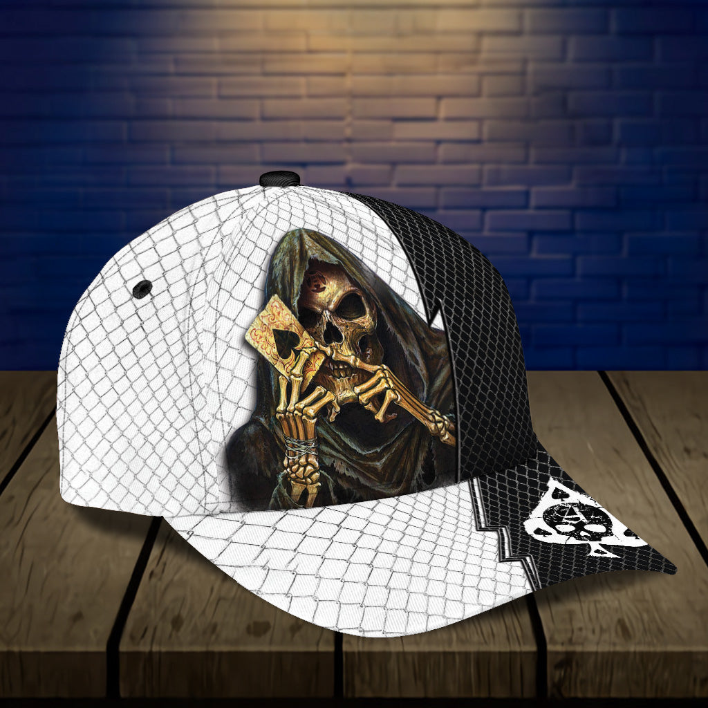Personalized Skull Classic Cap, Gift for Skull Lovers Trucker Hats Custom Hats Gifts For Men & Women