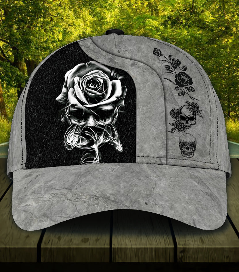 Personalized Skull Classic Cap, Gift for Skull Lovers Trucker Hats Custom Hats Gifts For Men & Women