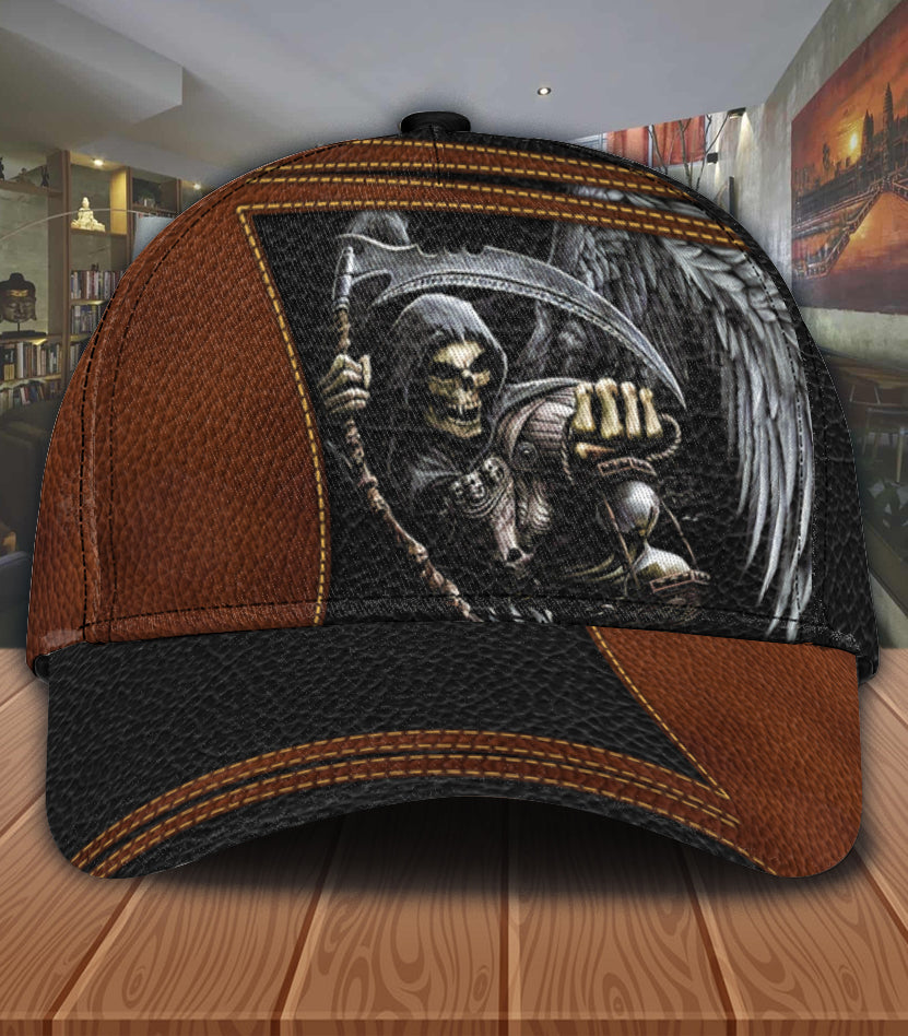 Personalized Skull Classic Cap, Gift for Skull Lovers Trucker Hats Custom Hats Gifts For Men & Women