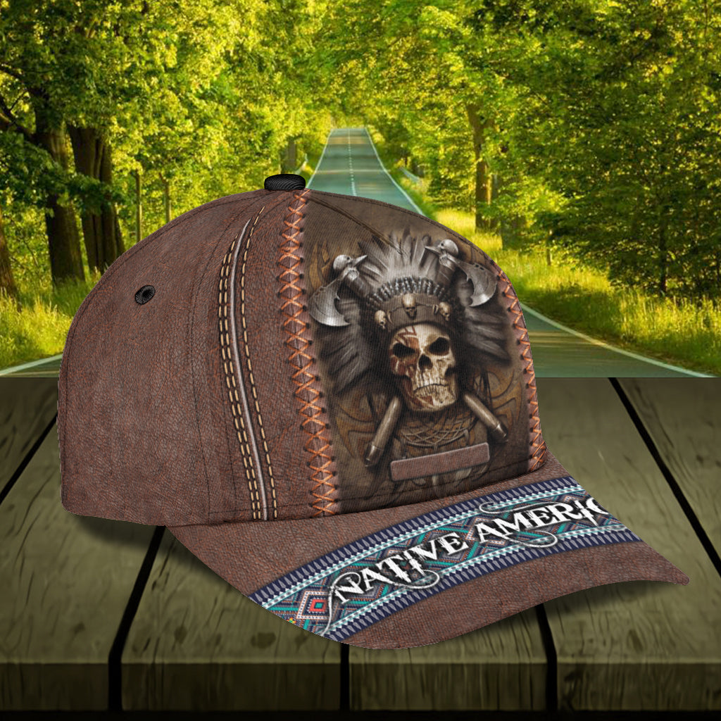 Personalized Skull Classic Cap, Gift for Skull Lovers Trucker Hats Custom Hats Gifts For Men & Women