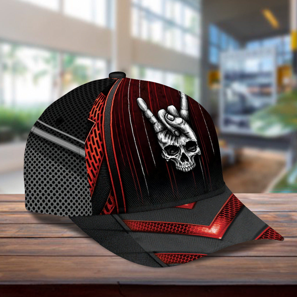 Personalized Skull Classic Cap, Gift for Skull Lovers Trucker Hats Custom Hats Gifts For Men & Women