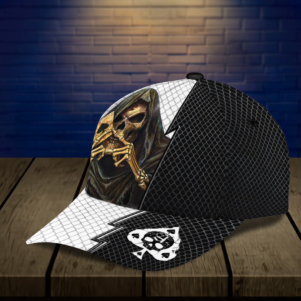 Personalized Skull Classic Cap, Gift for Skull Lovers Trucker Hats Custom Hats Gifts For Men & Women