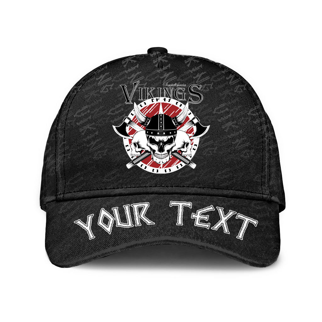 Personalized Skull Vikng Helmet Classic Cap 3D Baseball Caps Trucker Hats Custom Hats Gifts For Men & Women