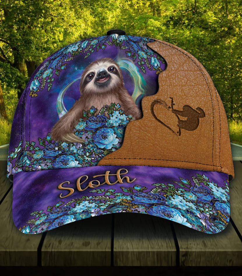 Personalized Sloth Classic Cap, Gift for Sloth Lovers Trucker Hats Custom Hats Gifts For Men & Women