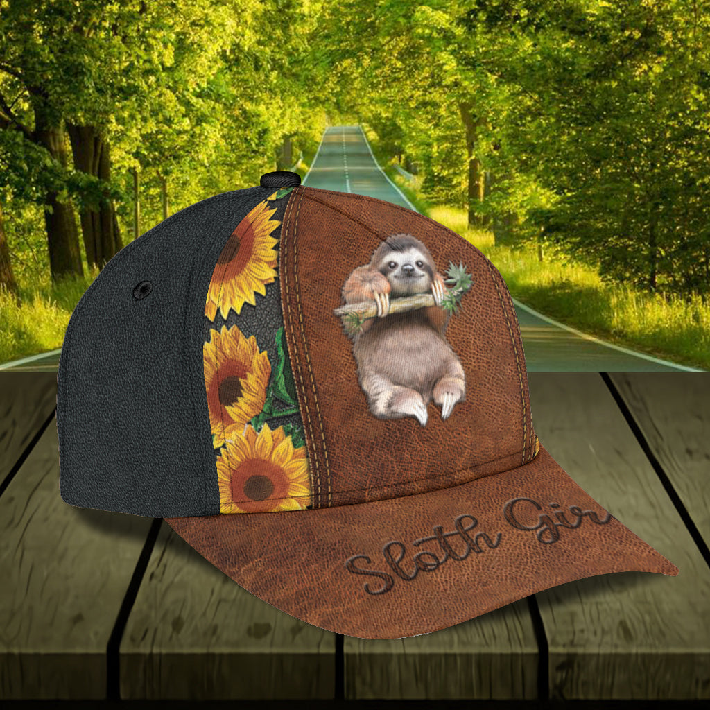 Personalized Sloth Classic Cap, Gift for Sloth Lovers Trucker Hats Custom Hats Gifts For Men & Women