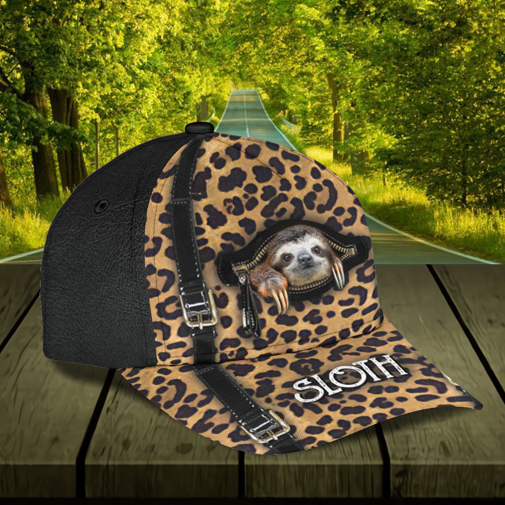 Personalized Sloth Classic Cap, Gift for Sloth Lovers Trucker Hats Custom Hats Gifts For Men & Women