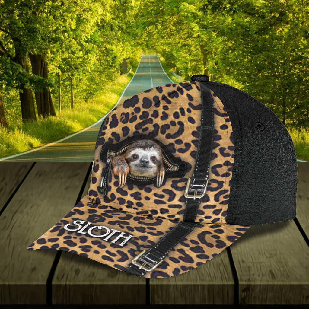 Personalized Sloth Classic Cap, Gift for Sloth Lovers Trucker Hats Custom Hats Gifts For Men & Women