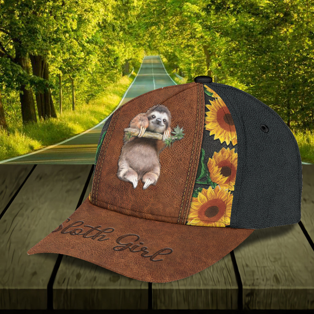 Personalized Sloth Classic Cap, Gift for Sloth Lovers Trucker Hats Custom Hats Gifts For Men & Women