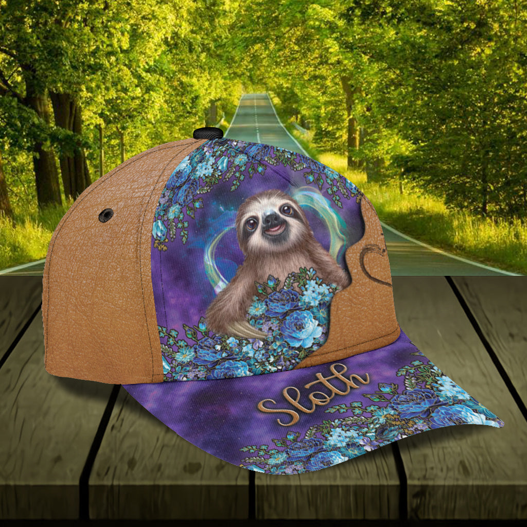 Personalized Sloth Classic Cap, Gift for Sloth Lovers Trucker Hats Custom Hats Gifts For Men & Women