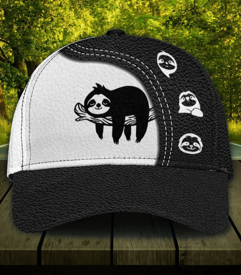 Personalized Sloth Classic Cap, Gift for Sloth Lovers Trucker Hats Custom Hats Gifts For Men & Women