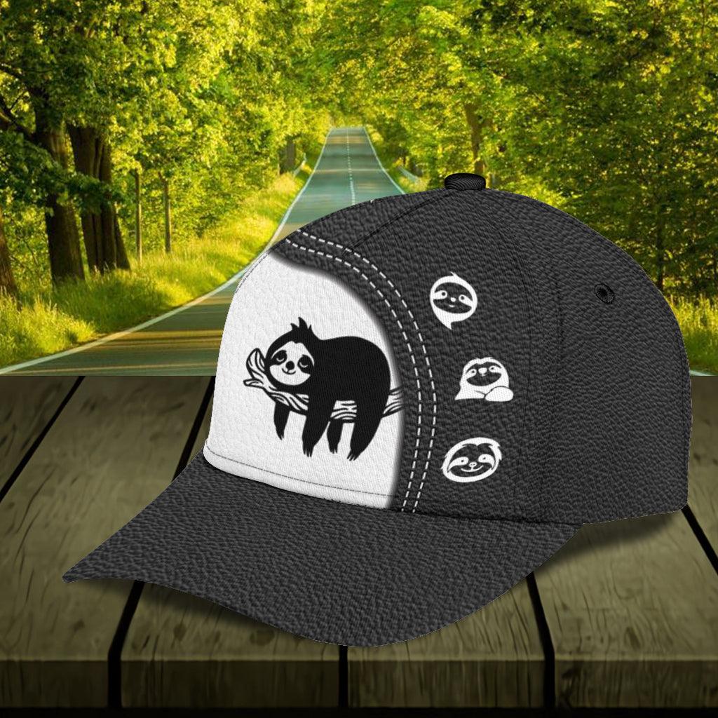 Personalized Sloth Classic Cap, Personalized Gift for Sloth Lovers Trucker Hats Custom Hats Gifts For Men & Women